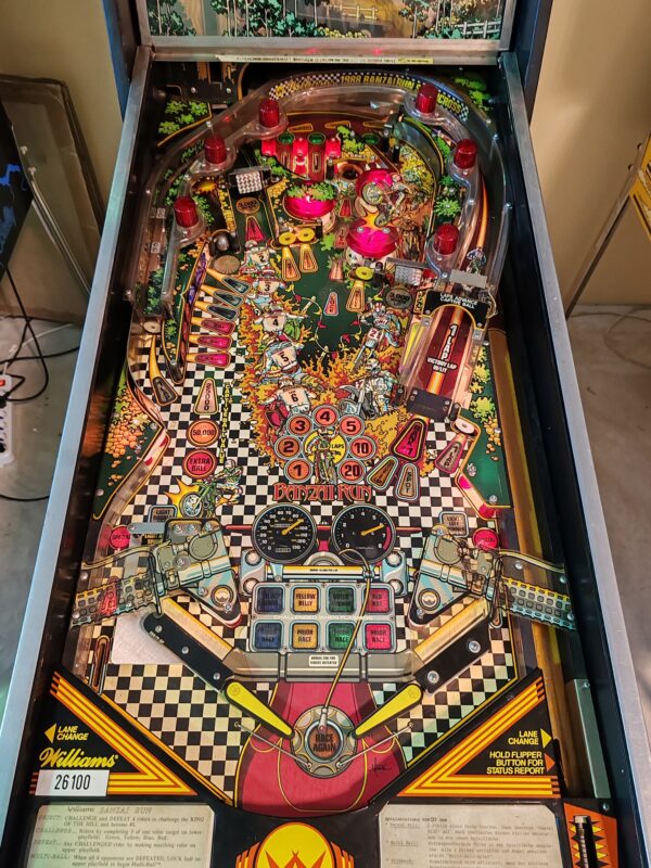 banzai run pinball machine